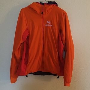Orange Arc'teryx Atom jacket